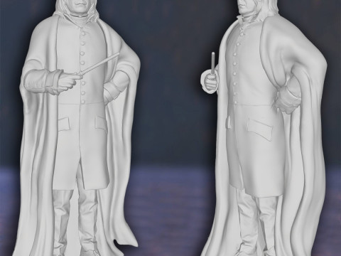 Harry Potter Severus Snape Alan Rickman Action Figures Custom 3D Print Model 3D Print Model