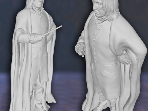 Harry Potter Severus Snape Alan Rickman Action Figures Custom 3D Print Model Modelo de impresión 3D