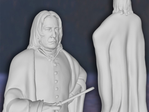 Harry Potter Severus Snape Alan Rickman Action Figures Custom 3D Print Model Modelo de impresión 3D