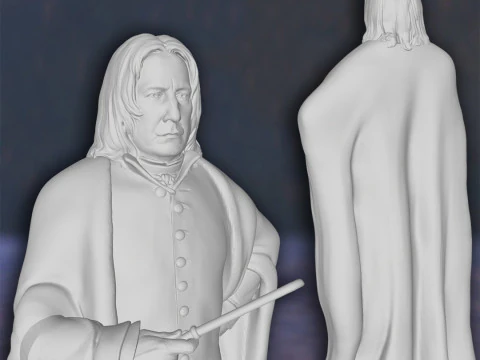 Harry Potter Severus Snape Alan Rickman Action Figures Custom 3D Print Model 3D Print Model