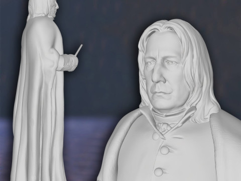Harry Potter Severus Snape Alan Rickman Action Figures Custom 3D Print Model Modelo de impresión 3D