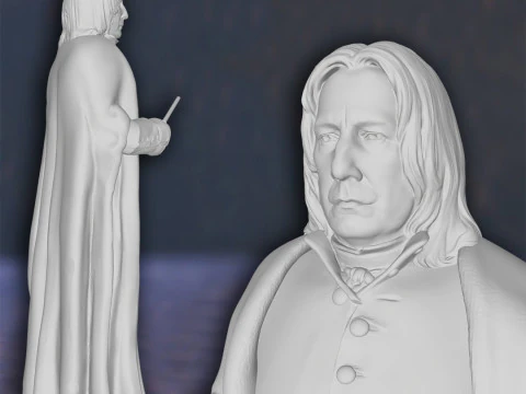 Harry Potter Severus Snape Alan Rickman Action Figures Custom 3D Print Model 3D Print Model
