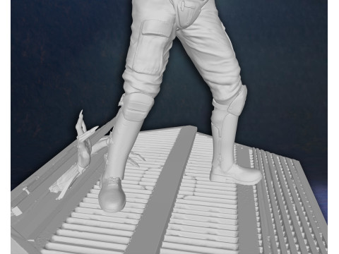 Alien Hudson Hicks Facehugger Ellen Ripley Newt Diorama Action Figures Custom 3D print model Modelo de Impressão 3D