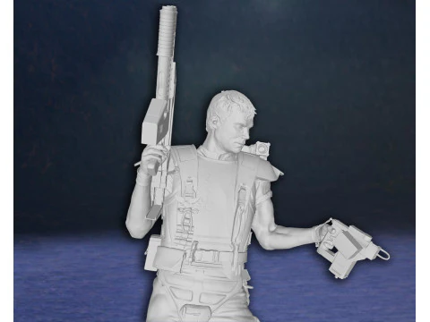 Alien Hudson Hicks Facehugger Ellen Ripley Newt Diorama Action Figures Custom 3D print model 3D Print Model