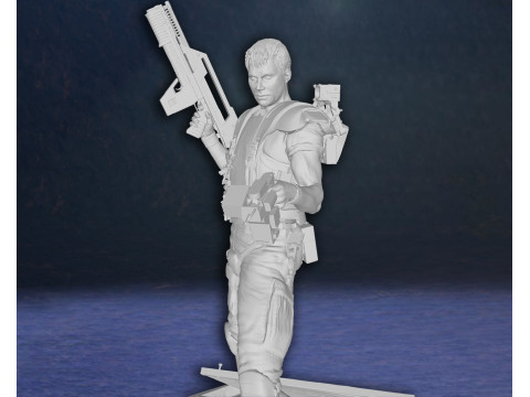 Alien Hudson Hicks Facehugger Ellen Ripley Newt Diorama Action Figures Custom 3D print model Modelo de Impressão 3D