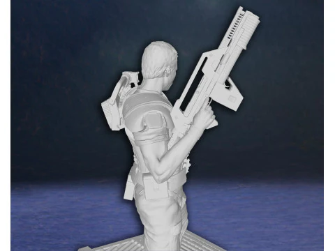 Alien Hudson Hicks Facehugger Ellen Ripley Newt Diorama Action Figures Custom 3D print model 3D Print Model