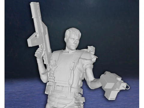 Alien Hudson Hicks Facehugger Ellen Ripley Newt Diorama Action Figures Custom 3D print model 3D Print Model