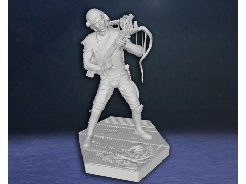 Alien Hudson Hicks Facehugger Ellen Ripley Newt Diorama Action Figures Custom 3D print model Modelo de Impressão 3D