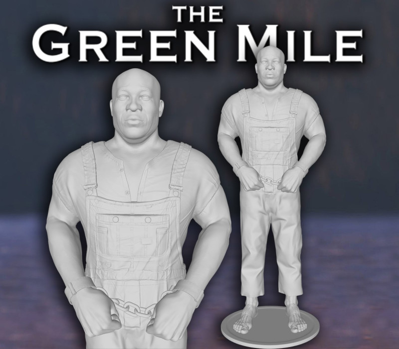 The Green Mile Michael Clarke Duncan John Coffey Tom Hanks Action Figures Custom 3D Print Model Model do druku 3D .c4d .max .obj .3ds .fbx .stl .blend 