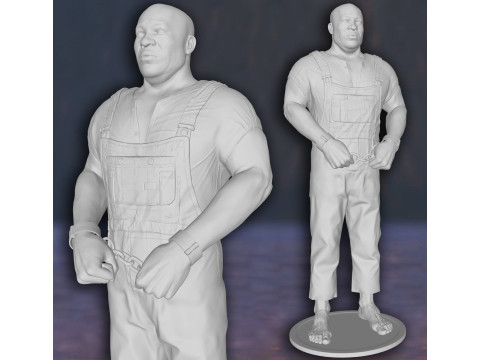 The Green Mile Michael Clarke Duncan John Coffey Tom Hanks Action Figures Custom 3D Print Model Model do druku 3D
