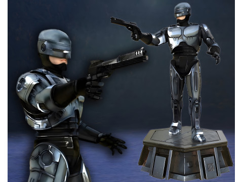 Robocop Alex Murphy Hero Action Figures Custom 3D Print Model 3D Print Model