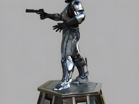 Robocop Alex Murphy Hero Action Figures Custom 3D Print Model 3D Print Model