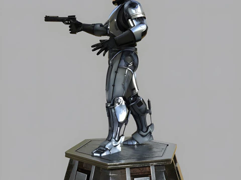 Robocop Alex Murphy Hero Action Figures Custom 3D Print Model 3D Print Model