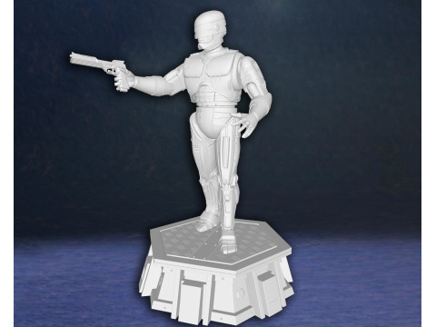 Robocop Alex Murphy Hero Action Figures Custom 3D Print Model 3D Print Model