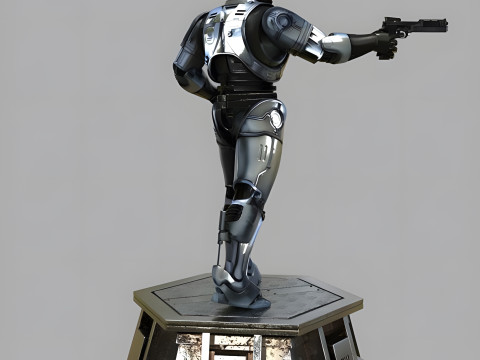Robocop Alex Murphy Hero Action Figures Custom 3D Print Model 3D Print Model