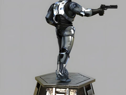 Robocop Alex Murphy Hero Action Figures Custom 3D Print Model 3D Print Model
