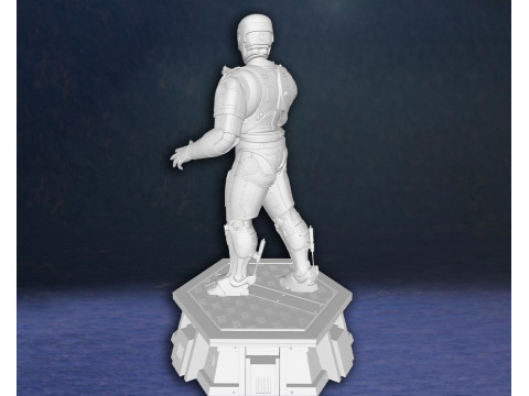 Robocop Alex Murphy Hero Action Figures Custom 3D Print Model 3D Print Model