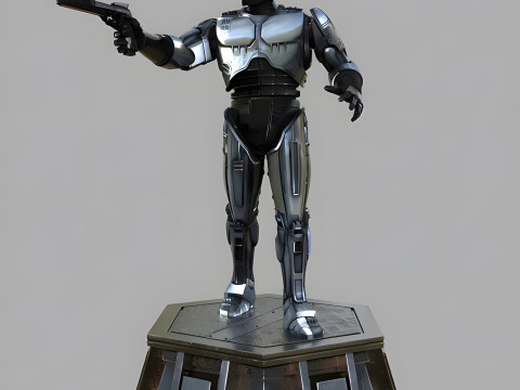 Robocop Alex Murphy Hero Action Figures Custom 3D Print Model 3D Print Model