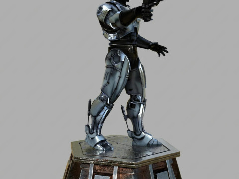 Robocop Alex Murphy Hero Action Figures Custom 3D Print Model 3D Print Model