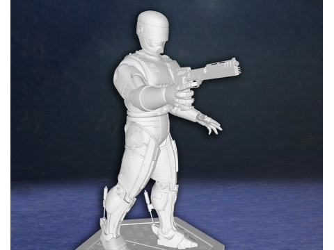 Robocop Alex Murphy Hero Action Figures Custom 3D Print Model 3D Print Model