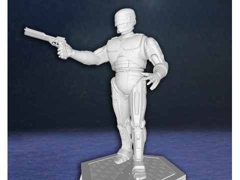 Robocop Alex Murphy Hero Action Figures Custom 3D Print Model 3D Print Model