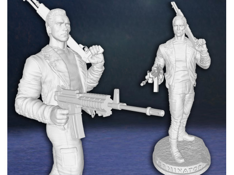 Terminator Arnold Schwarzenegger T-800 Endoskeleton Action Figures Custom 3D Print Model 3D Print Model