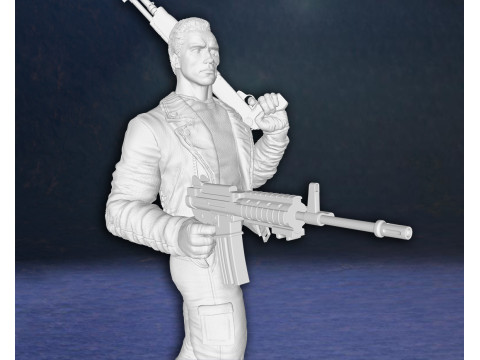 Terminator Arnold Schwarzenegger T-800 Endoskeleton Action Figures Custom 3D Print Model 3D Print Model