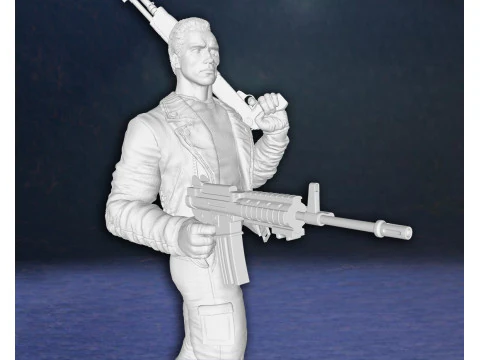 Terminator Arnold Schwarzenegger T-800 Endoskeleton Action Figures Custom 3D Print Model 3D Print Model