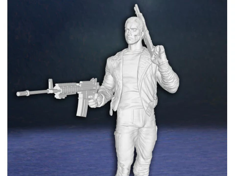 Terminator Arnold Schwarzenegger T-800 Endoskeleton Action Figures Custom 3D Print Model 3D Print Model