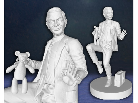 Mr Bean Rowan Atkinson Legend Action Figures Custom 3D Print Model 3D Print Model