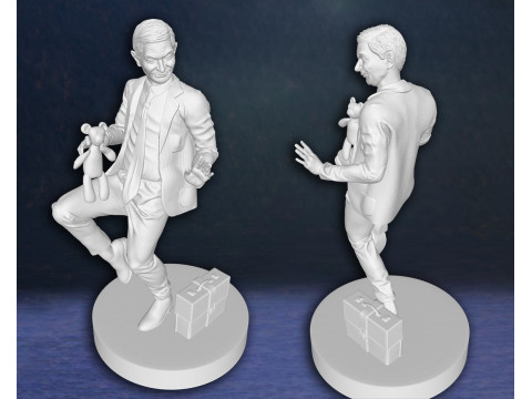 Mr Bean Rowan Atkinson Legend Action Figures Custom 3D Print Model 3D Print Model