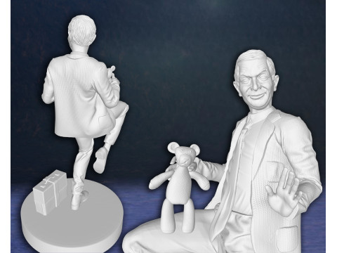 Mr Bean Rowan Atkinson Legend Action Figures Custom 3D Print Model 3D Print Model