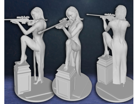 James Bond Daniel Craig Paloma Ana de Armas Action Figures Custom 3D Print Model 3D Baskı Modeli