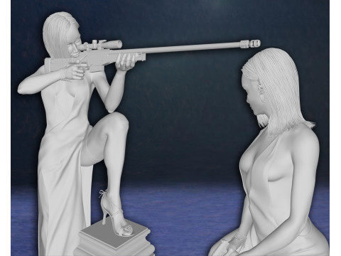 James Bond Daniel Craig Paloma Ana de Armas Action Figures Custom 3D Print Model 3D Baskı Modeli