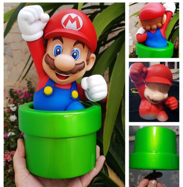 Super Mario Bros Family All Characters Action Figures Custom 3D Print Model 3D-Druckmodell .c4d .max .obj .3ds .fbx .stl .blend 