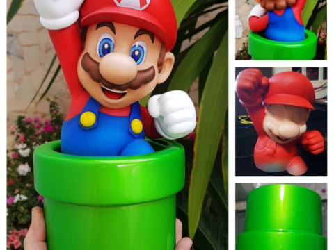 Super Mario Bros Family All Characters Action Figures Custom 3D Print Model 3D Print Model
