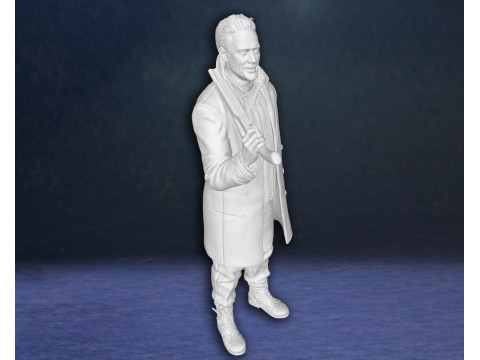 Negan Walking Dead Tv Series Zombie Rick Daryl Action Figures Custom 3D Print Model 3D 打印模型
