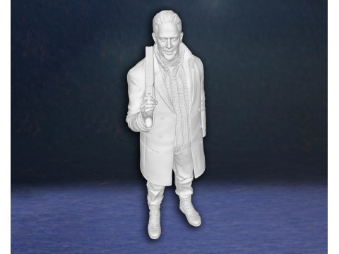 Negan Walking Dead Tv Series Zombie Rick Daryl Action Figures Custom 3D Print Model 3D 打印模型