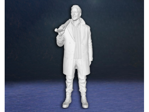 Negan Walking Dead Tv Series Zombie Rick Daryl Action Figures Custom 3D Print Model 3D 打印模型
