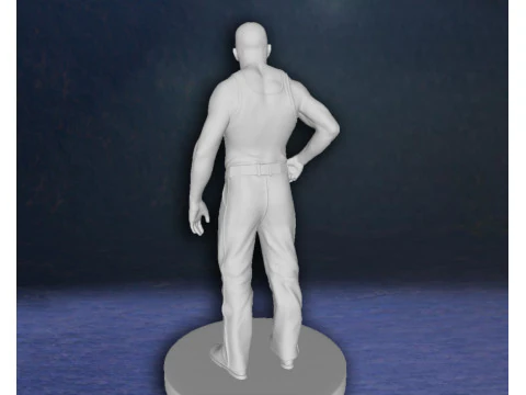 Bronson Tom Hardy Action Figures Custom 3D Print Model 3D Print Model
