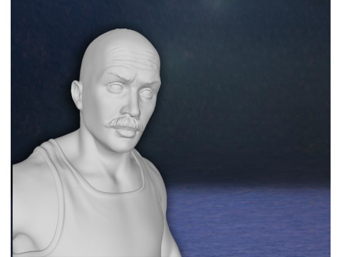Bronson Tom Hardy Action Figures Custom 3D Print Model 3D 프린트 모델
