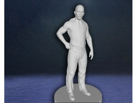 Bronson Tom Hardy Action Figures Custom 3D Print Model 3D Print Model