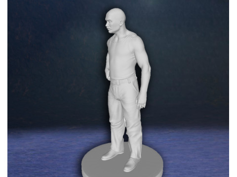 Bronson Tom Hardy Action Figures Custom 3D Print Model 3D 프린트 모델
