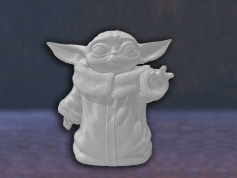 Baby Yoda Grogu Star Wars Mandalorian Action Figures Custom 3D Print Model Modello di stampa 3D