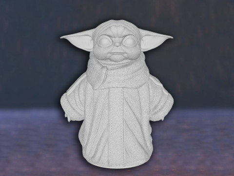 Baby Yoda Grogu Star Wars Mandalorian Action Figures Custom 3D Print Model Modello di stampa 3D