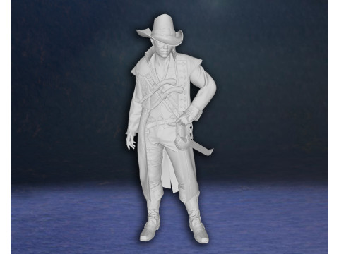 Pirates Action Figures Custom 3D Print Model Model Cetak 3D