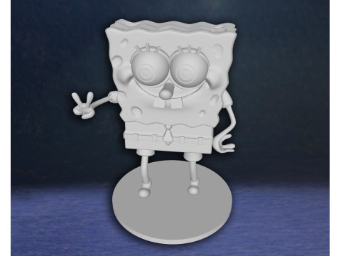 SpongeBob SquarePants Action Figures Custom 3D Print Model Modelo de Impressão 3D