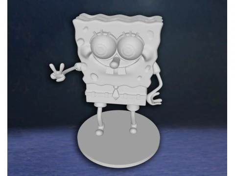 SpongeBob SquarePants Action Figures Custom 3D Print Model 3D Print Model