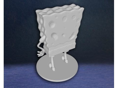 SpongeBob SquarePants Action Figures Custom 3D Print Model Modelo de Impressão 3D