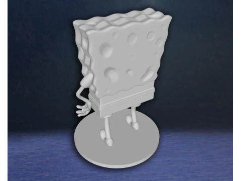 SpongeBob SquarePants Action Figures Custom 3D Print Model 3D Print Model
